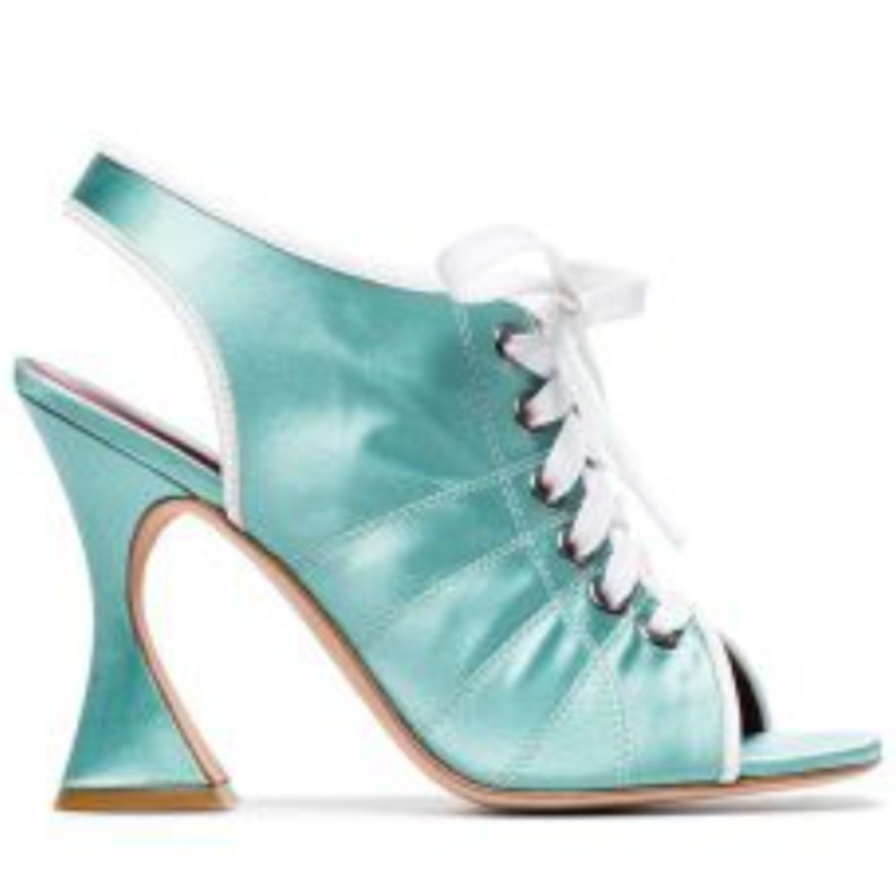 Sies Marjan Mia satin slingback sneaker 100mm